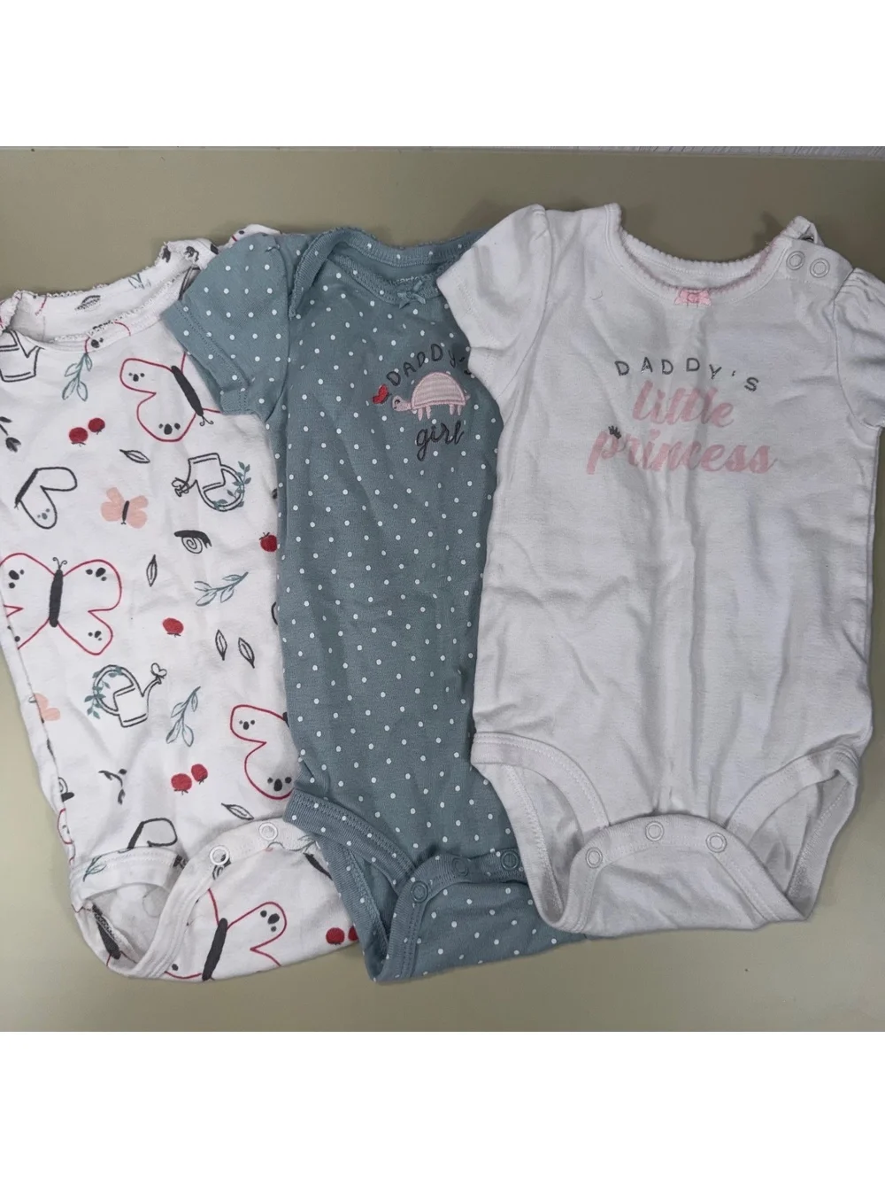 Carter’s Baby Girl 12M Bodysuit Lot 9 Piece